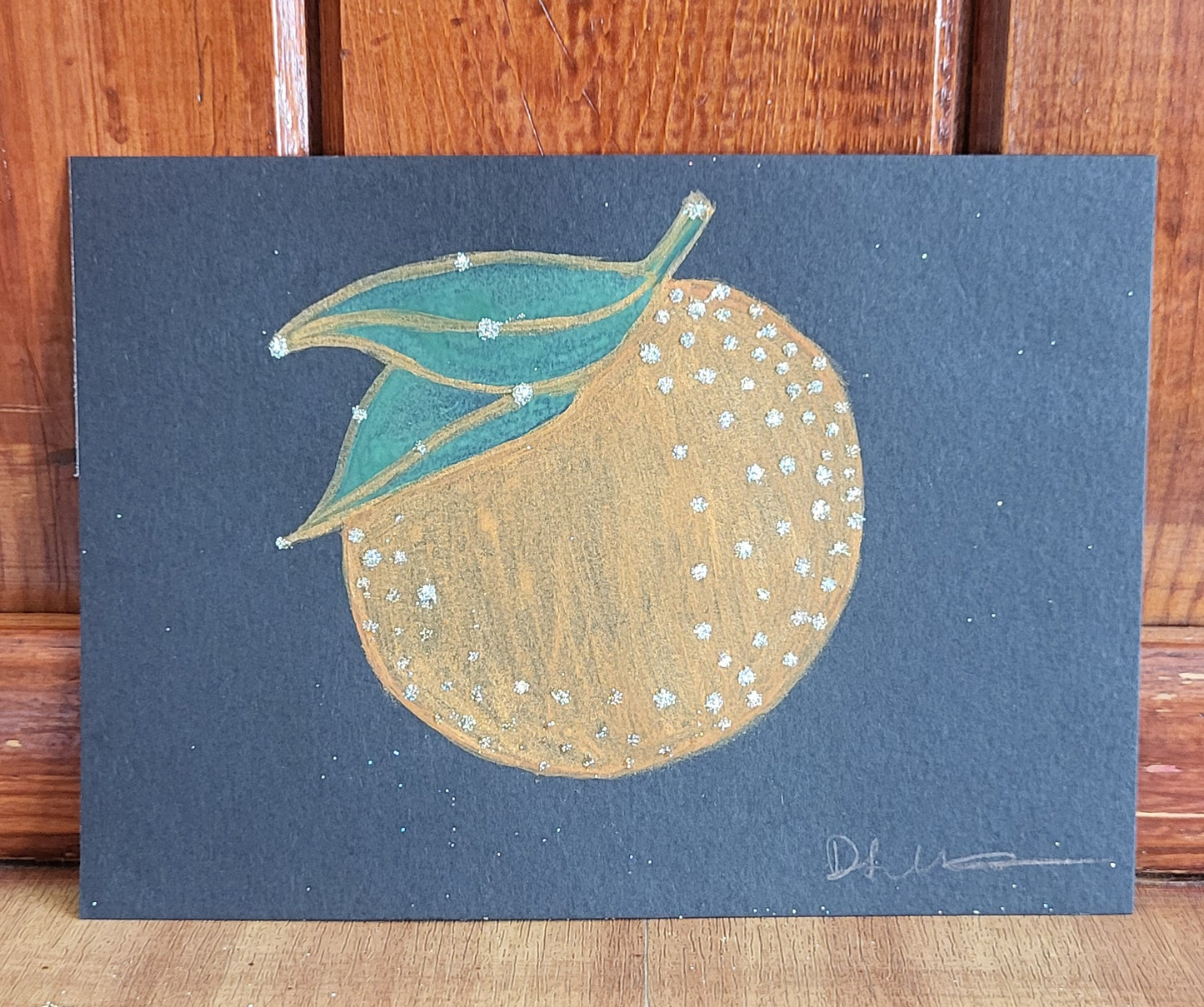 Orange Glitter