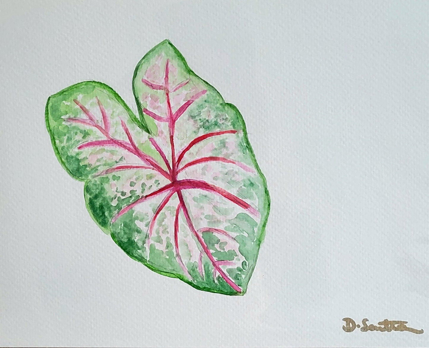 Leafy Two Watercolour Painting