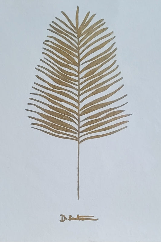 Palm Leaf Gold Artwork